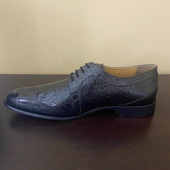 Giorgio Brutini Men's Heft Derby Shoes Croco Print - Picture 5 of 7
